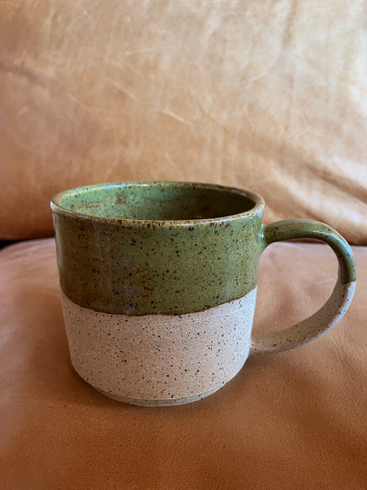 Olive speckle mug